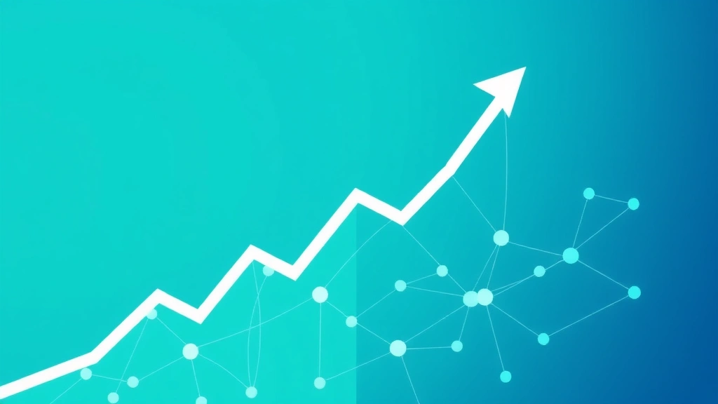 Abstract representation of progress and growth: upward trending visual elements, interconnected nodes or connections, professional color palette of blues and greens, clean modern aesthetic, no text