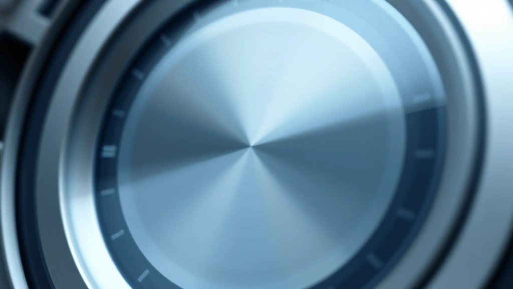 Close-up of animated circular progress indicator with smooth motion blur effect, metallic silver and blue tones, technical aesthetic, clean geometric design without any text