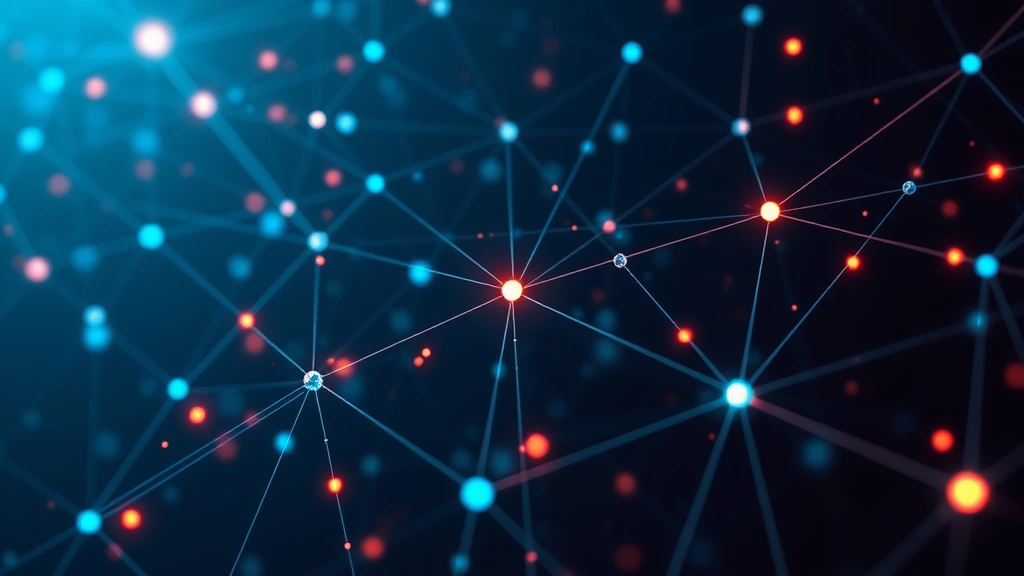 Abstract visualization of interconnected network nodes and data flows, digital streams of light connecting various points, representing distributed system architecture and data flow patterns