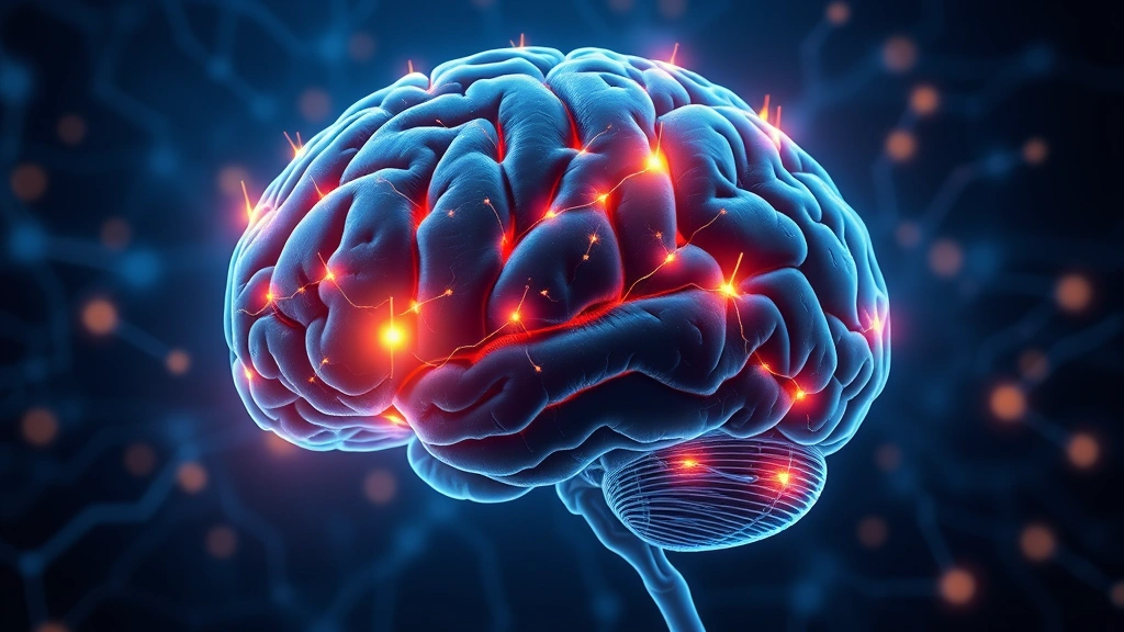 Brain illustration highlighting prefrontal cortex and anterior cingulate cortex with glowing neural connections, showing neuroplasticity and focus circuits