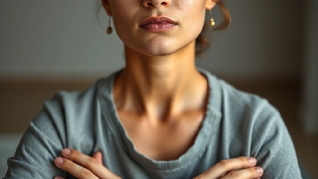 Close-up of focused individual during deep meditation session, peaceful facial expression, hands resting in lap, minimal background suggesting quiet dedicated space for practice
