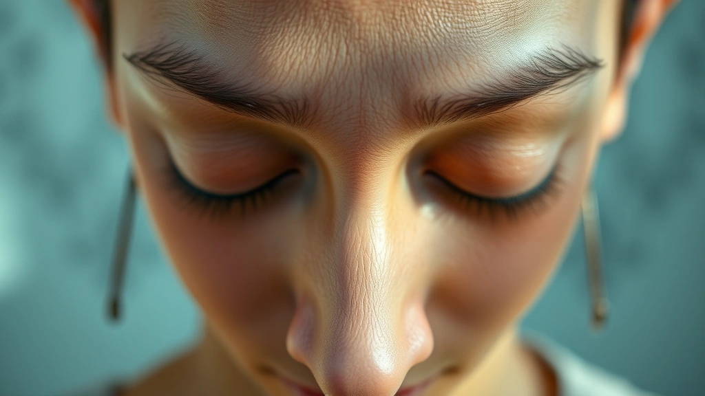 Close-up of someone's face during meditation showing calm expression and deep concentration, eyes closed peacefully, natural lighting highlighting peaceful state, photorealistic professional quality