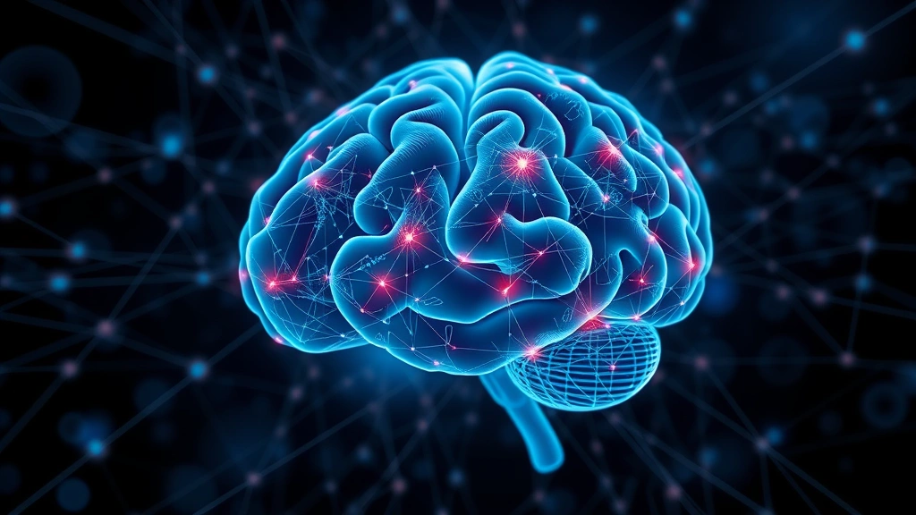 Brain illustration or neural network visualization showing connection pathways, neuroscience-inspired abstract imagery, focus and connection concept, professional scientific aesthetic, no text overlay, cognitive science theme