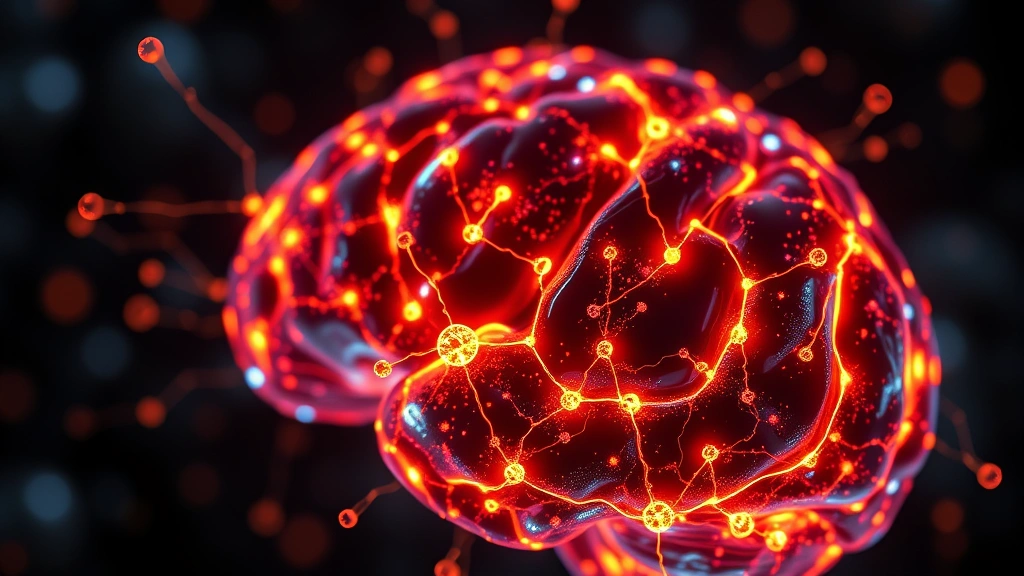 Close-up of brain neural networks glowing with activity, abstract visualization of synaptic connections and neural pathways lighting up, representing cognitive enhancement and neural plasticity