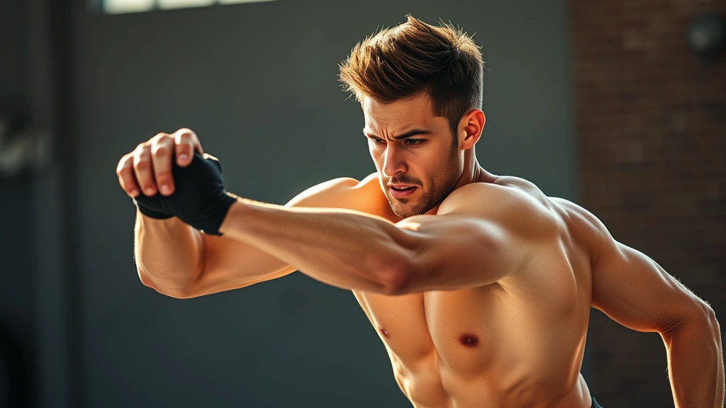 Athlete performing high-intensity interval training with intense concentration, dynamic movement captured mid-action, bright natural lighting