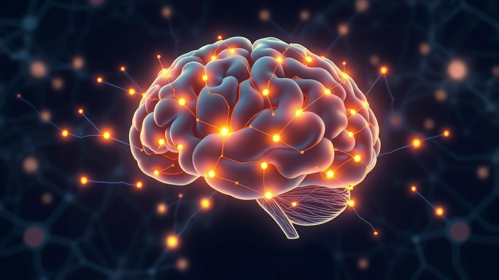 Brain illustration concept showing neural connections and synapses lighting up, representing cognitive activation and focus, scientific visualization style, abstract neural pathways glowing, no text or labels, representing concentration and learning